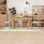 Ensemble de table de salle à manger extensible 5 pièces avec rallonge amovible et 4 chaises rembourrées Farmhouse-95975994