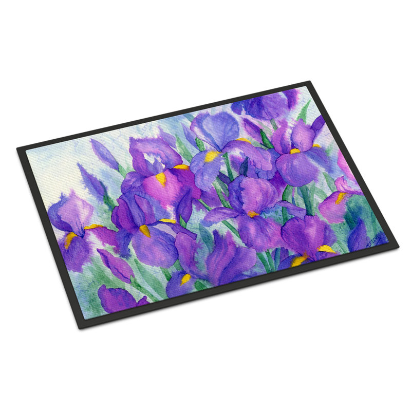 Tapis d'extérieur antidérapant GroveHill Iris, Rectangle 2 pi x 3 pi