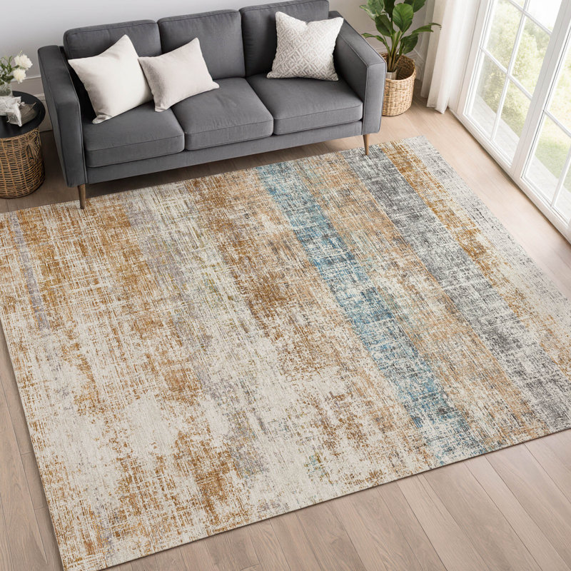 Tapis intérieur / extérieur lavable à la machine Kesler ACN2388, Rectangulaire 3 pi x 5 pi