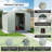 6 ft. x 5 ft. Outdoor Metal Storage Shed-123384837-123384842