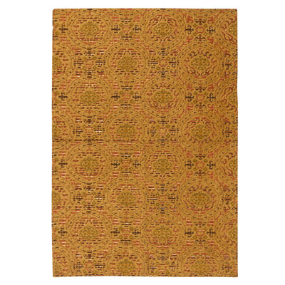 Flatweave Wool Ikat Area Rug in Multi