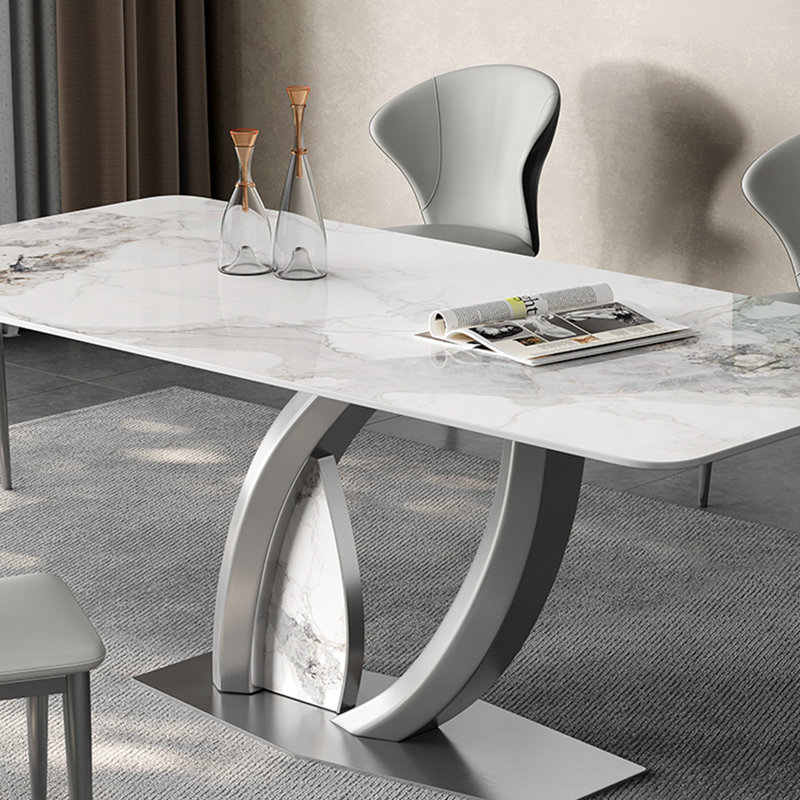 Ensembles de table de salle à manger légers et luxueux., H 29,53 po x L 55,12 po x l 31,5 po
