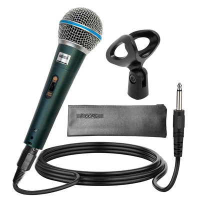 5 Core Microphone Pro Microfono Dynamic Mic XLR Audio Cardiod Vocal Karaoke BETA