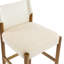 Tabouret de bar moderne en bois massif de 28,5 po avec coussin en polyester 28,5 po