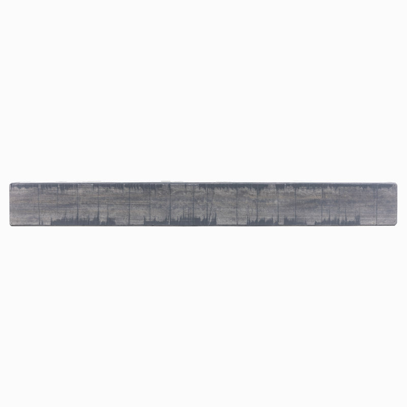 Tablette de manteau de foyer rustique, 60", Gris cendré, 9"
