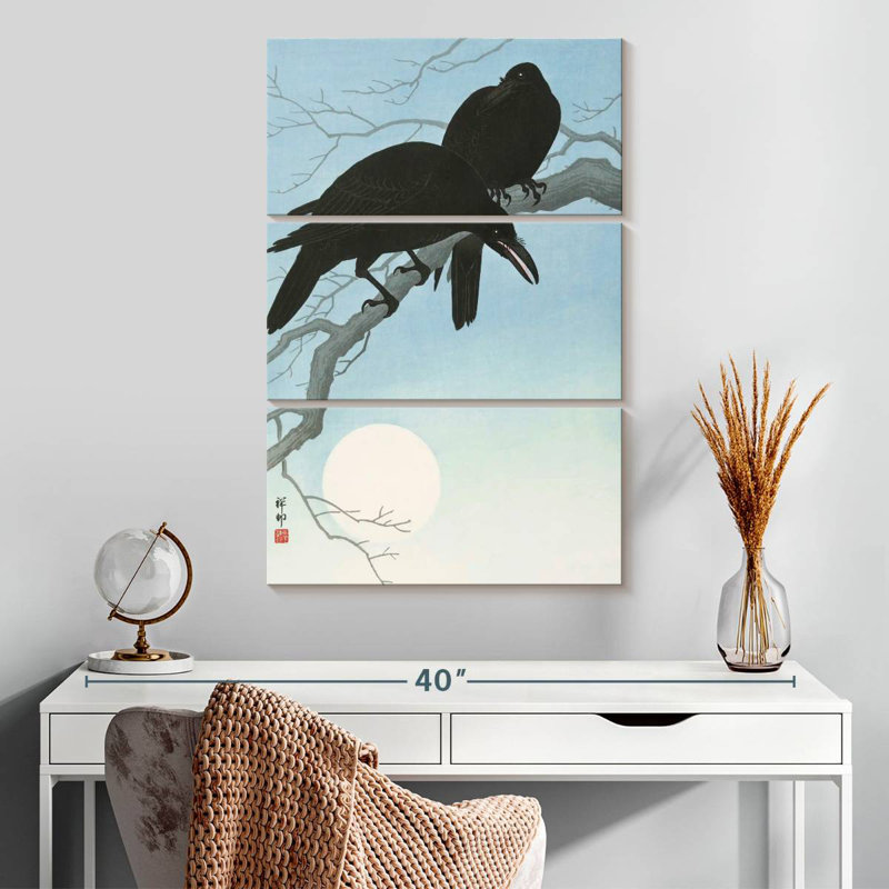 Brampt Crows In Moonlight, 32'' H x 20'' W