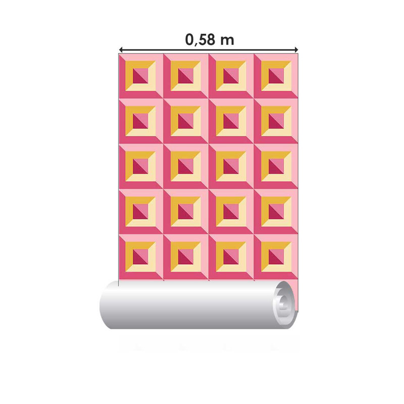 Rouleau de papier peint adhésif doux L 126 po x l 24 po