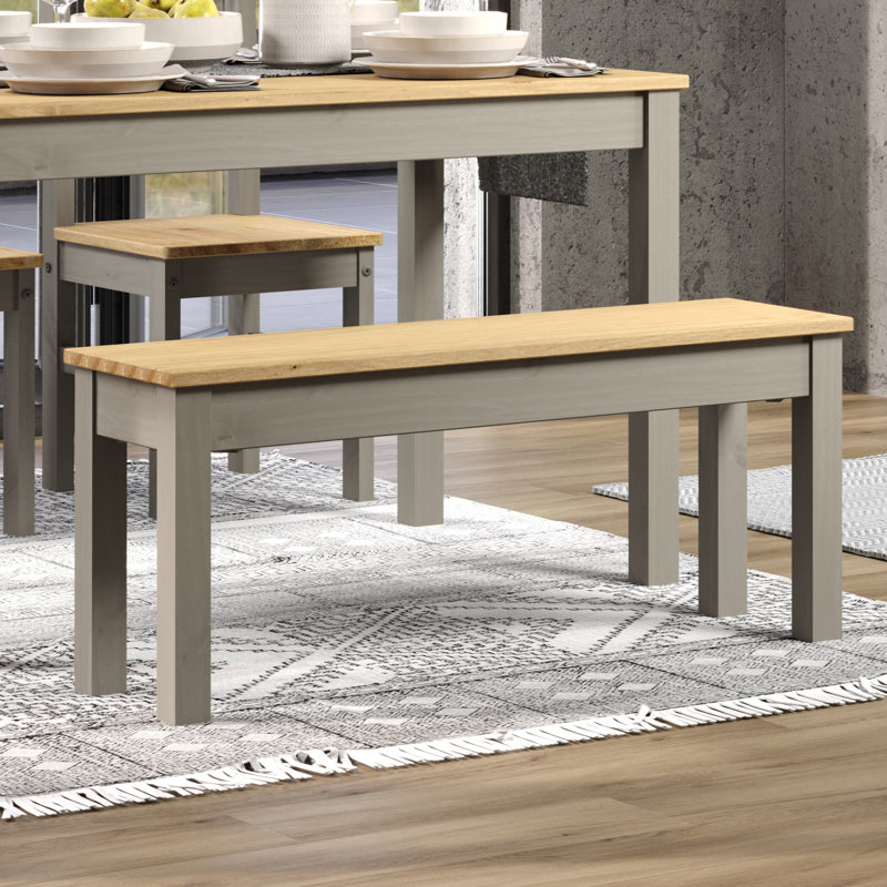 Lucian Wood Bench, H45 x W135 x D30cm