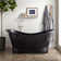 Raye 71" Copper Soaking Pedestal Freestanding Tub with Pre-Drilled Overflow Hole and Rolled Rim