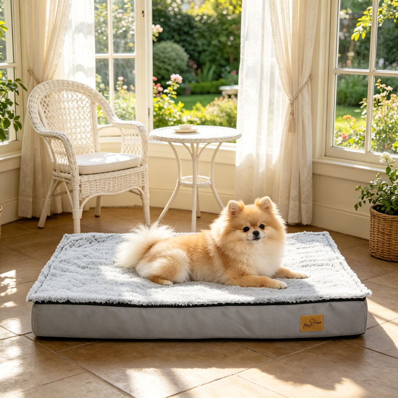 Orthopedic Polyester Pet Bed, 8cm H x 95cm W x 70cm D