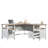 L-Shaped Desk, White Finish
