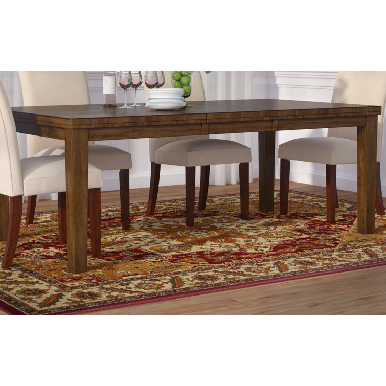 Rebecca Extendable Solid Wood Base Dining Table