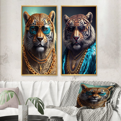 «Tiger Gambler», 2 pièces sur toile