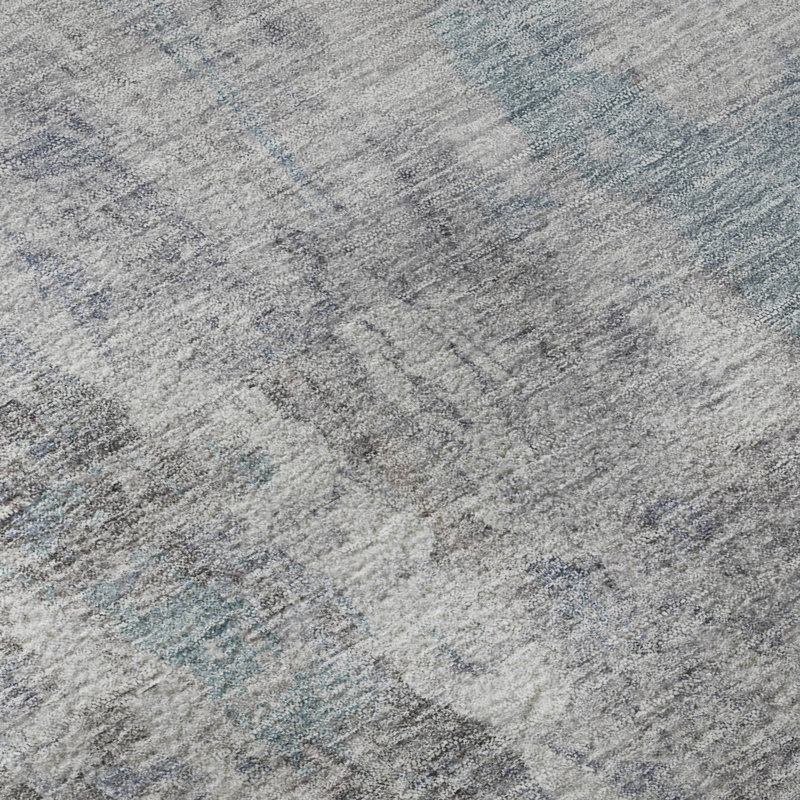 Premium Machine Washable Mayfield AMF2310 Abstract Rug, 3' x 5', Taupe