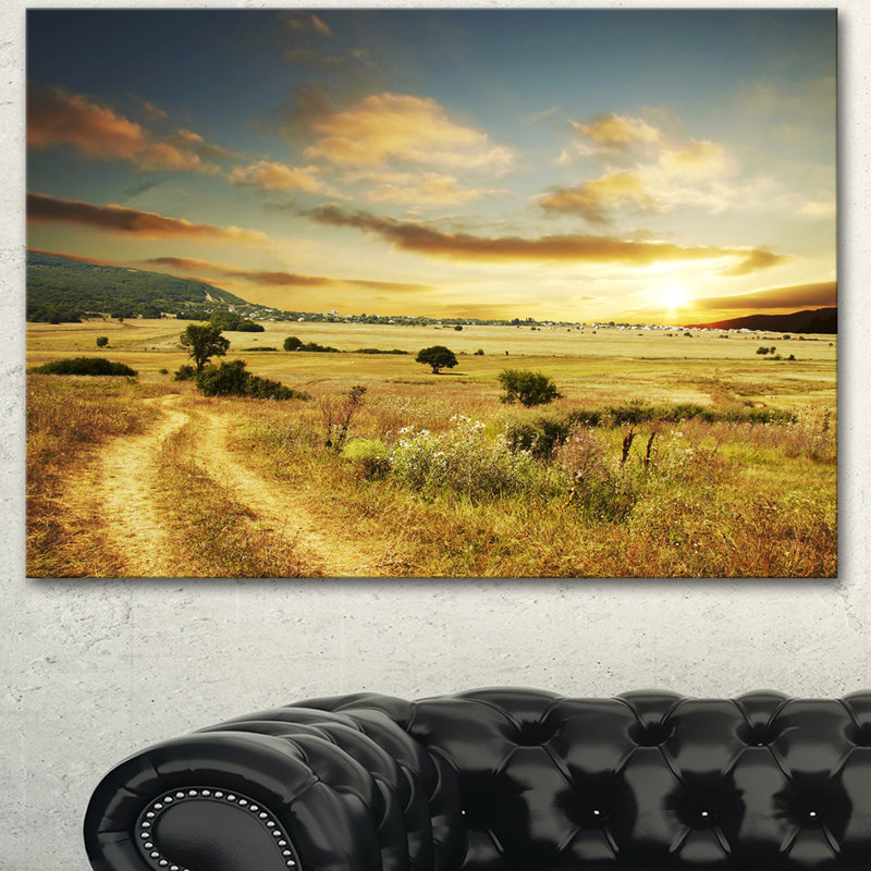 Beautiful Beautiful Prairie Prairie Sunset - reproduction de photo sur toile tendue, H 8 po x l 12 po