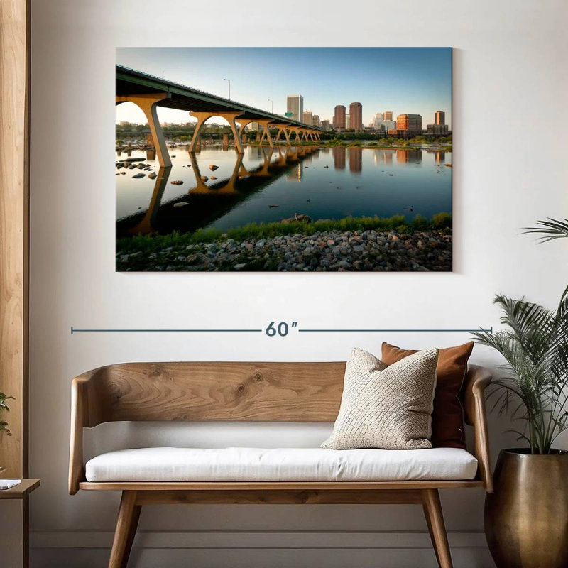 Nicci Manchester Bridge Reflection, 32" H x 48" W