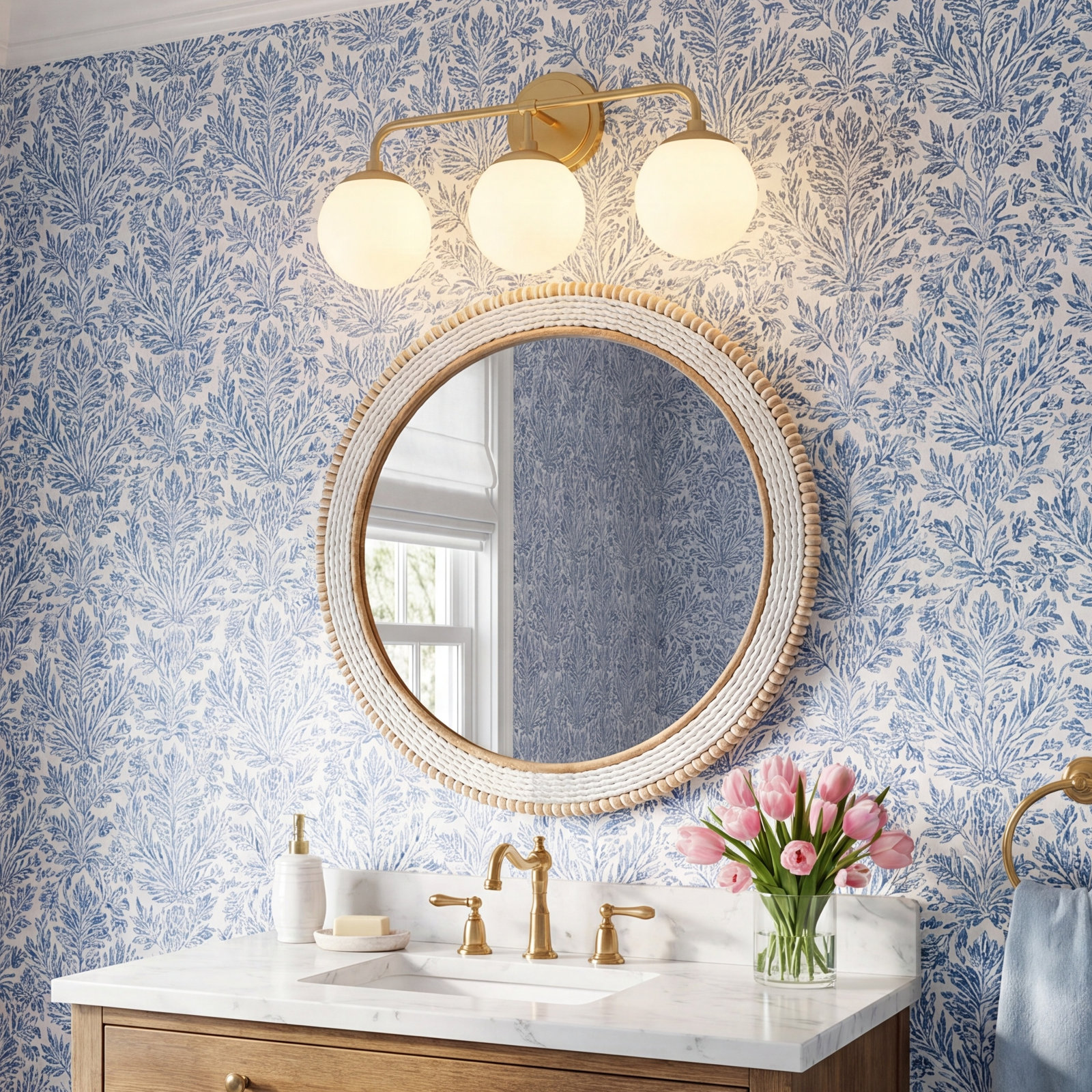 Mystic 3 Light Frosted Dimmable Vanity Light