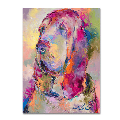 « sang hound », impression sur toile