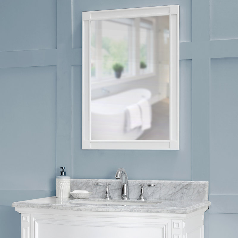 Flat Wall Mirror, True White