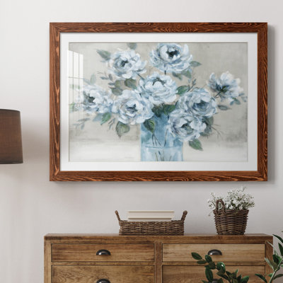 Roses tendres - reproduction de cadre photo sur papier