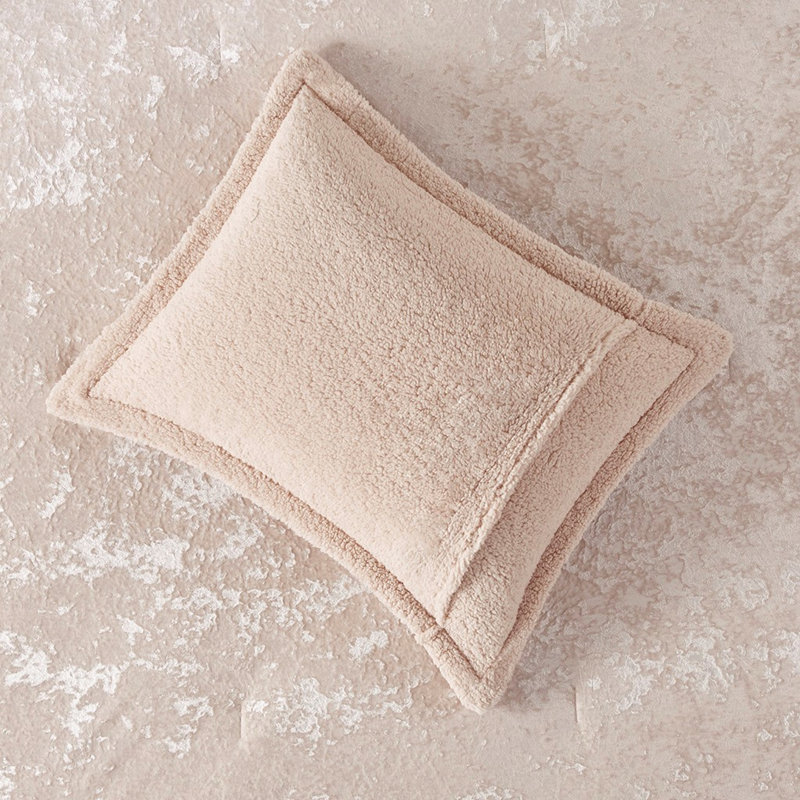 King/ King Comforter - Warm And Backing Pink Crushed Velvet