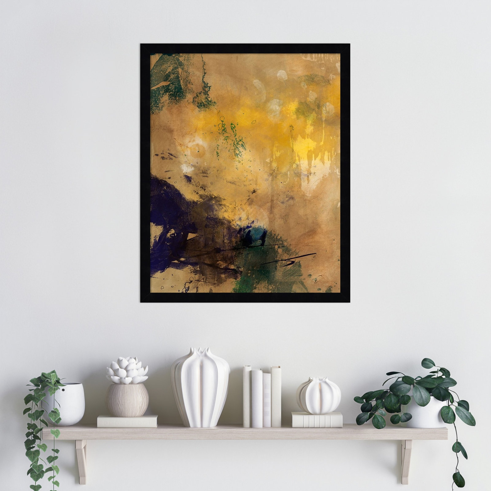 Flagler "Amber Haze II" Print, Black, 21" H x 17" W