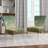 Upholstered Floral Side Chair - Modern floral Accent Chair-90396870