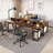 78.7" Double Computer Desk Office Desk - Shared Workspace Solution
