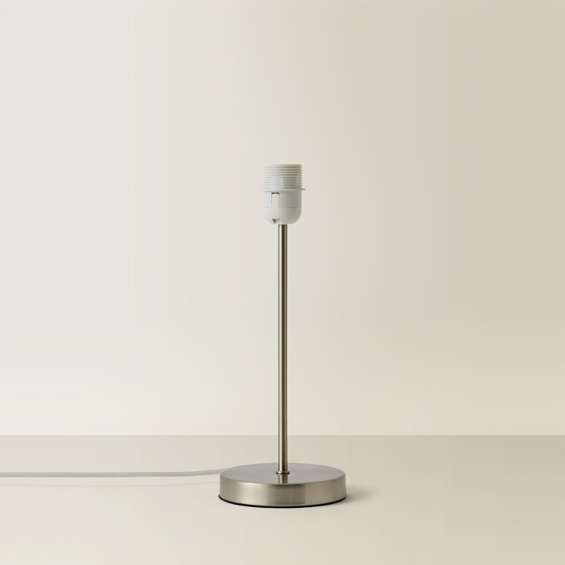 Bekbele Table Lamp Base, Satin Nickel, 33" H x 13" W x 13" D