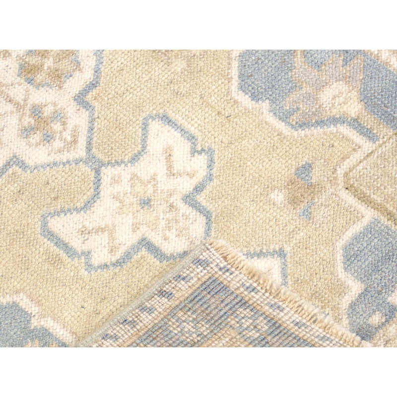 One-of-a-Kind Hand-Knotted 1960s Oushak Yastic - 1'9" x 3'5"