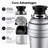 1HP Sliver Garbage Disposal, Ultra-Quiet 4-Stage Stainless Steel Grinder, Continuous Feed Food Waste Disposer