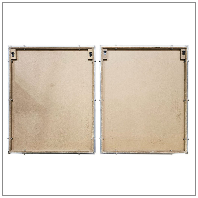 European Cities Watercolor Prints with Brown MDF Frames