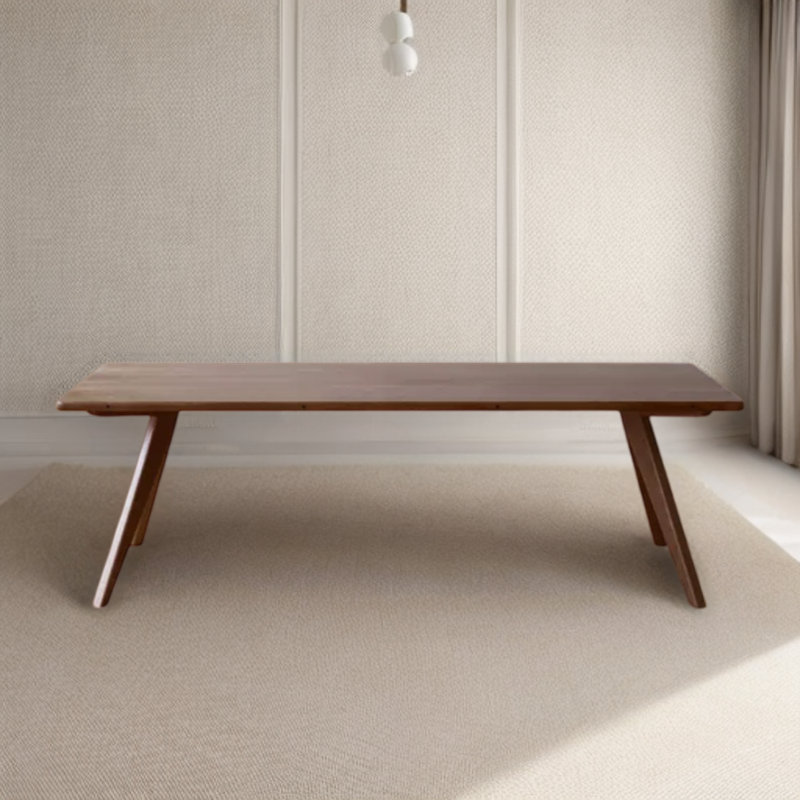 Solid Wood Dining Table, Walnut, 35.43" W x 94.48" L