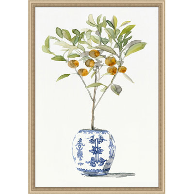 Decorative Tree 1 Framed Watercolour Painting Print