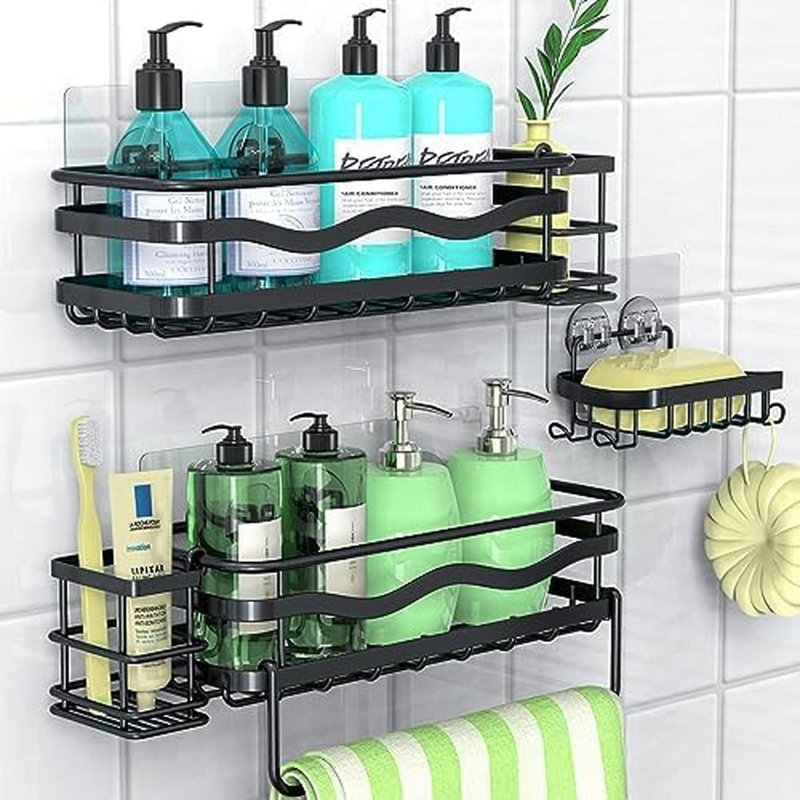 Ensemble d'adhésif de douche robuste - Acier au carbone durable, installation facile