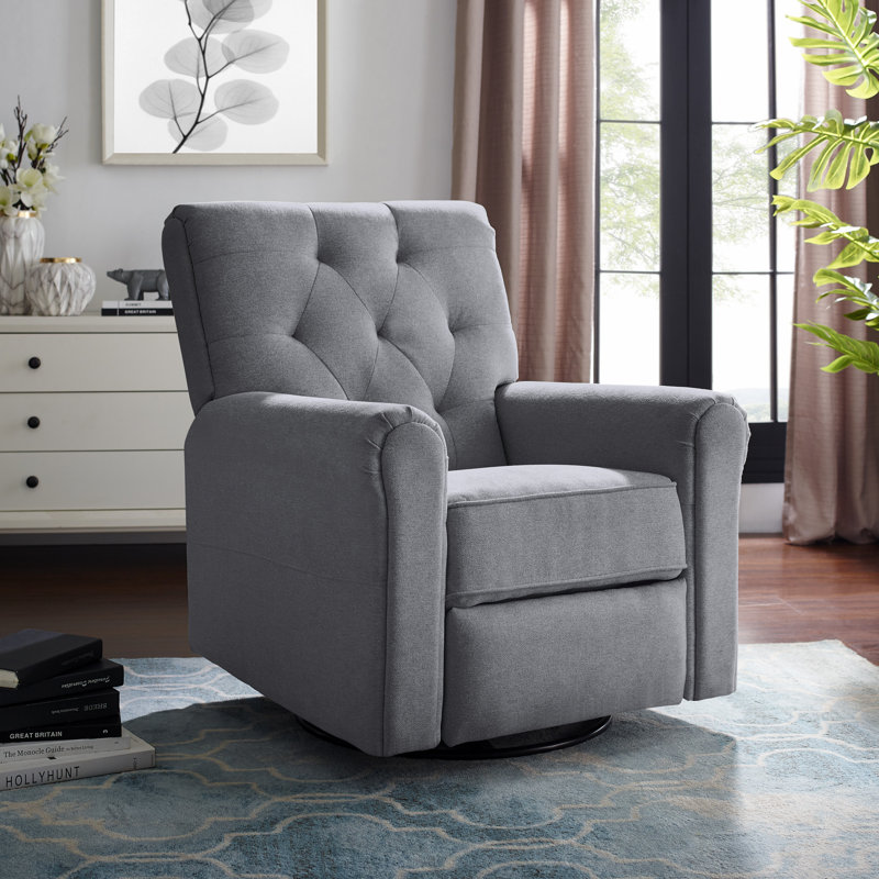 Fauteuil oscillant pivotant Coomer, Gris