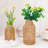 Straw Woven Glass Vase