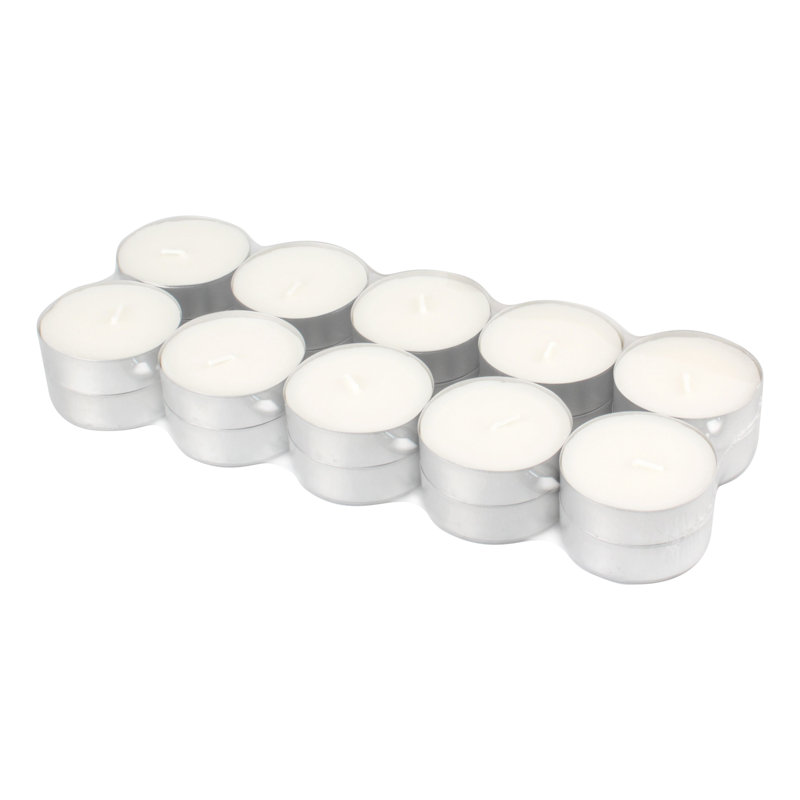 Ensemble de 20 bougies chauffe-plat non parfumées