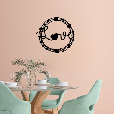Stylish Decorative Metal Wall Accessory, Black Finish, 25.9 x 27.6 inches | 100% Metal Construction, Thickness: 0.06 inches | Perfect for Home Decor, Easy to Hang, Adds Modern Flair to Any Space