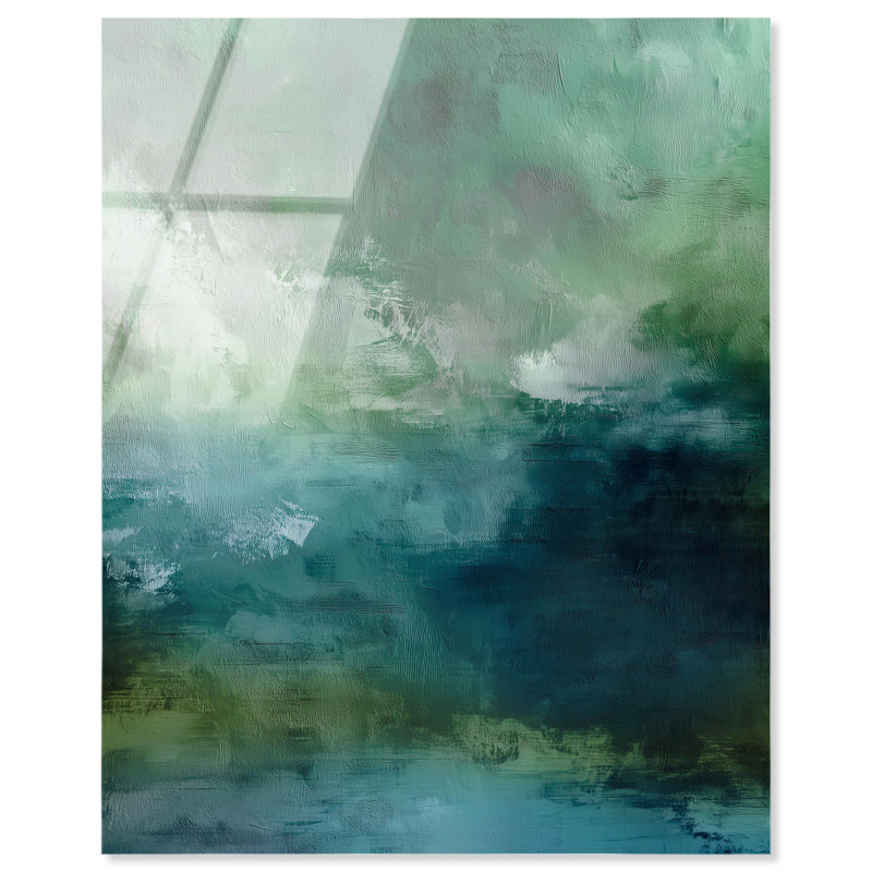 «Green and Blue Mist», reproduction sur acrylique par Art Remedy, H 24 po x l 20 po