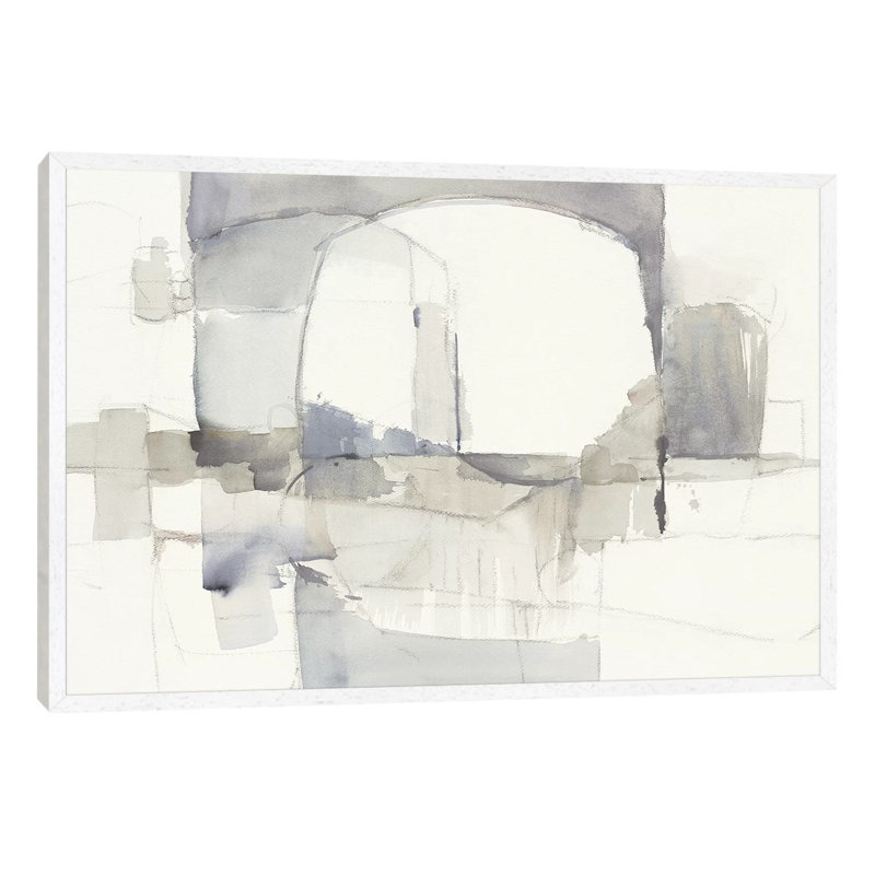 Improvisation I by Mike Schick - Print on Canvas, White Framed, 152.5 cm H x 101.5 cm W