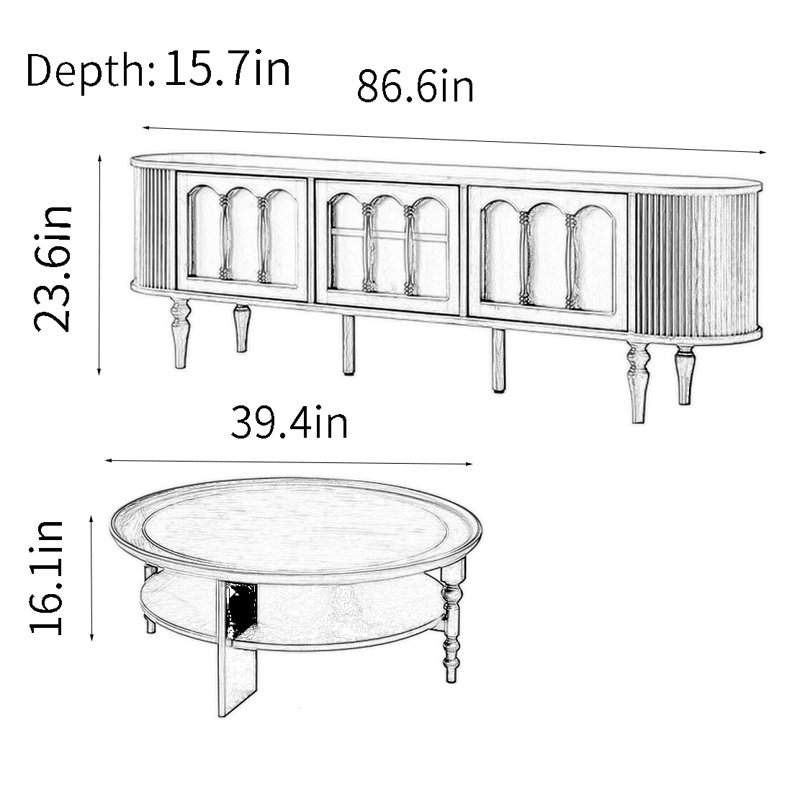 Table basse vintage