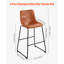 Tabouret de bar 26 po avec tabouret de bar moderne