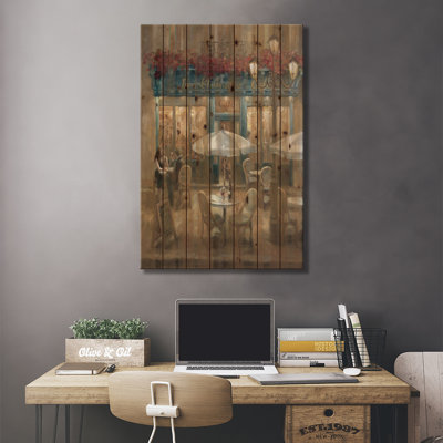 Paris Cafe I Crop by Danhui Nai - Unframed Graphic Print on Wood