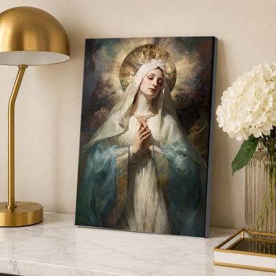 Fresco Virgin Mary Coronation Painting Poster
