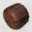 Solid Handmade Leather Round Pouf (Recycled Foam with Fibre Fill)-1063948528-1063948529