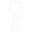 Lustre carré l 24 po Pi LED-96884879