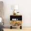 Montville 40cm W Metal Bedside Table