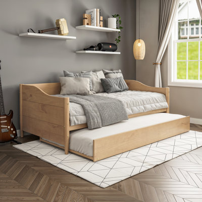 Anayelli Solid Wood Classic Daybed with Trundle