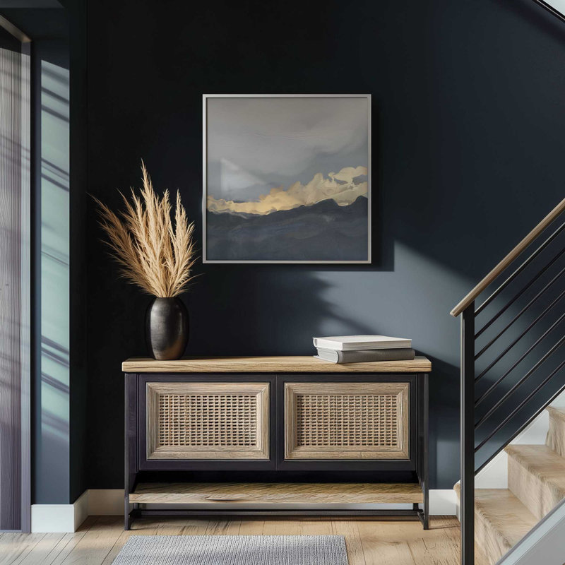 Nimbus Drama I, toile, Cadre photo simple en zinc vieilli, H 13,75 po x l 13,75 po
